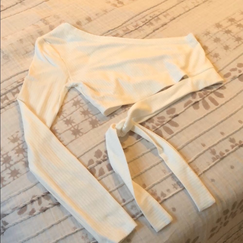 Ribbed One Shoulder Crop